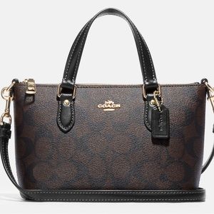 Coach mini crossbody leather